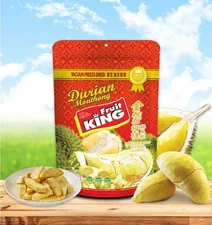 Durian Monthong Crispy Vacuum Freeze Dried Snack Permium Fruit Thai Exotic 100g
