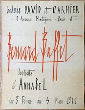 Bernard BUFFET - "Portraits d'Annabel" - Affiche originale lithographiée 1961