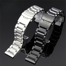 Quality Solid Stainless Steel Watch Band Strap Mens Metal Bracelet 18 20 22 24mm