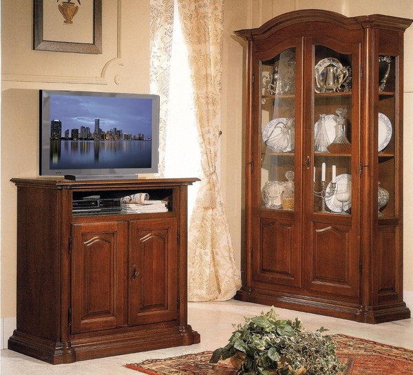 Tv Sideboard Rtv Wohnzimmer Design Regal Holz Regale Lowboard Italien Braun-image