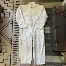 Vintage Big Mac White HBT Coveralls Size 44 R