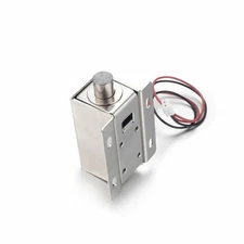 Cabinet Drawer Electric Release Assembly Solenoid Lock DC12V 0.8A 10MM Stroke {