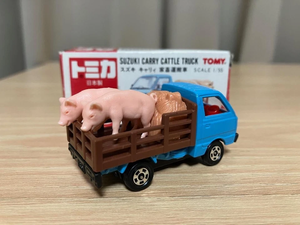 Camión de transporte de ganado Tomica Suzuki Nº39 1/55 hecho en Japón con caja usado Foto 3 de 4