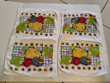 Vintage Disney Winnie the Pooh Holding Honey Pot Hand Dish Towel Set Of 2 Cotton