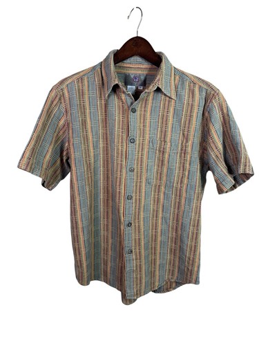 The Territory Ahead Vintage Button Up Shirt Mens Medium Thick Cotton Textured