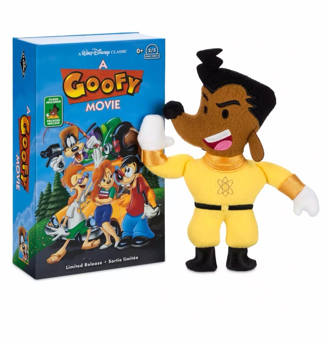 Walt Disney Classic A Goofy Movie POWERLINE VHS Plush Stuffed Doll