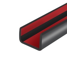 Rubber Edge Trim Selfadhesive U Channel Edge Protector For Plywood Cabinet 5/8
