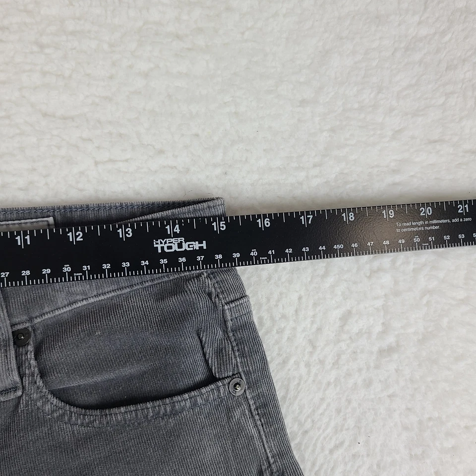 AG Adriano Goldschmied Corduroy Pants Womens 29x30 Gray Farrah High Rise Skinny - Image 4 of 4