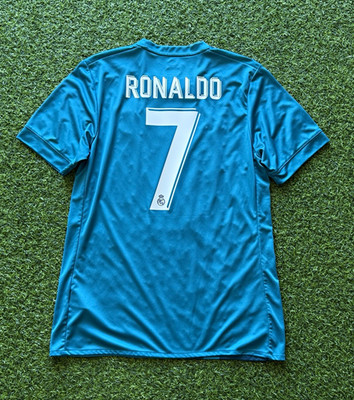 Real Madrid 17/18 Cristiano Ronaldo #7 Soccer Jersey Blue Men's