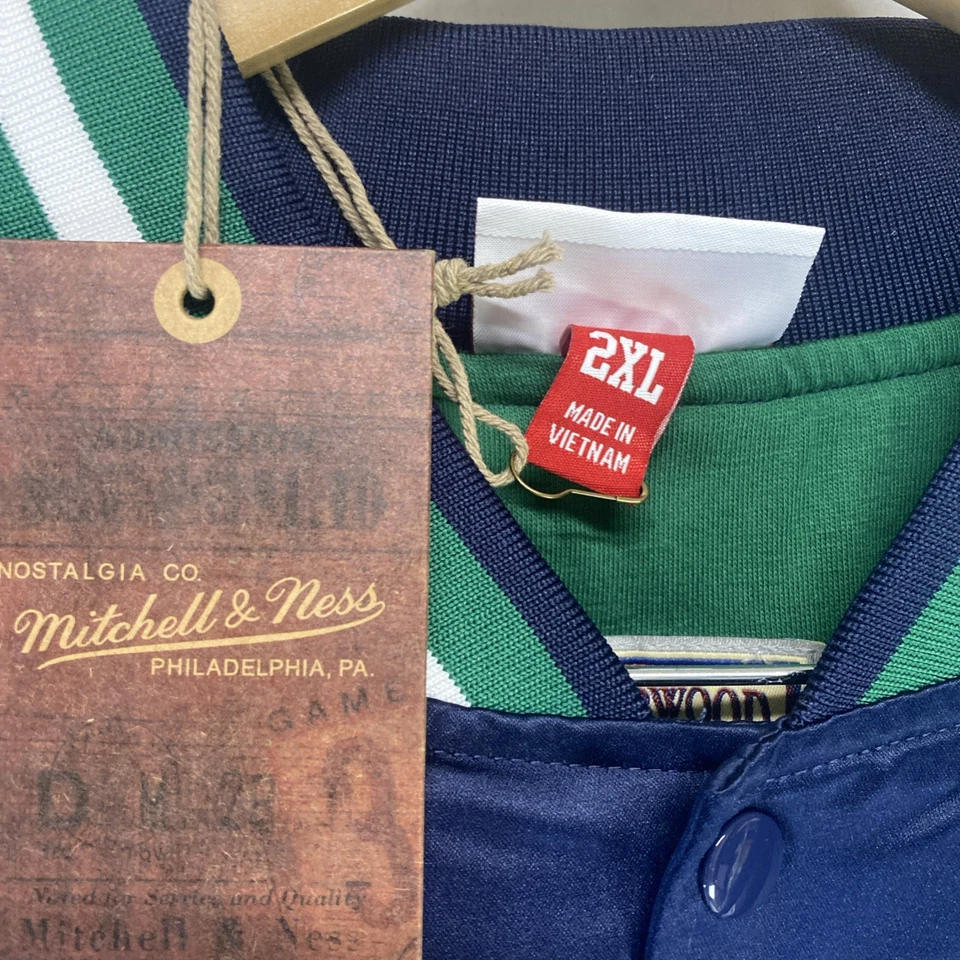 Nueva Chaqueta a Presión Dallas Mavericks Para Hombres Tallas Mitchell & Ness Light Satin 2XL Nueva Foto 3 de 4