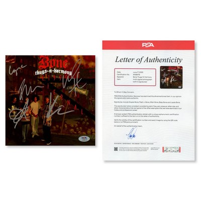 Bone Thugs-N-Harmony Signed Autographed 8x8 Photo ''E. 1999 Eternal'' PSA/DNA Auth
