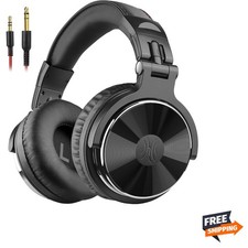 Wired Over Ear Headphones Hi-Res Studio Monitor  Mixing DJ Stereo Headsets w...