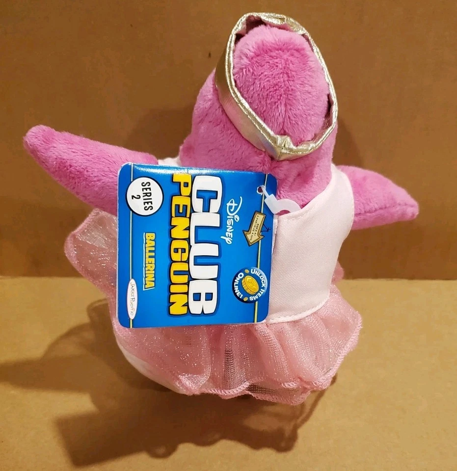 Disney Club Penguin Ballerina Series 2 Plush, with Coin, NWT, 2008 - Image 3 of 4