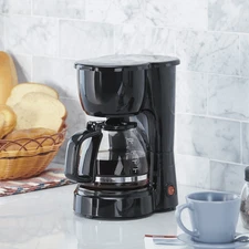 Mainstays New 5-Cup Coffee Maker - Black Drip Style, Perfect for Small Spaces