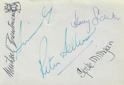 THE GOON SHOW (PETER SELLERS/SPIKE MILLIGAN) SIGNED AUTOGRAPHS