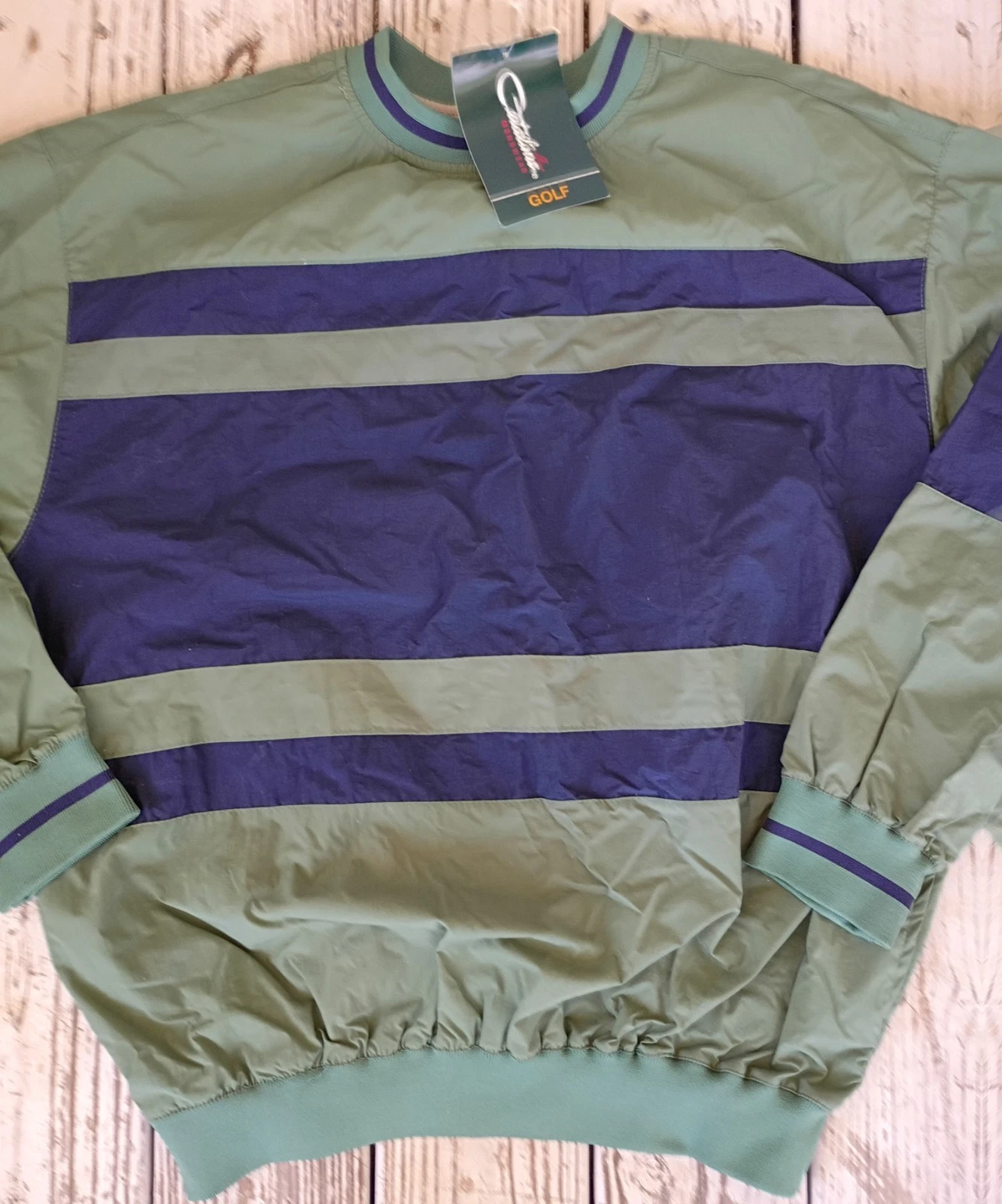 NwtVtgCatalinaStripedPulloverLightweightWindbreakerPreppy90sY2kSleekOutdoorMenXL