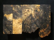 Stabilized Live Edge Buckeye Burl Blanks - Turning/Knife Scale Blanks 