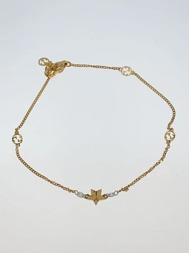 Bracciale Gucci 679117 Catena Stellare Incastro G Au750 Oro Donna
