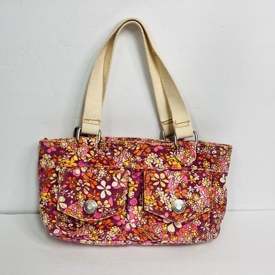 y2k levi s pink floral purse red tab canvas zipper pockets small