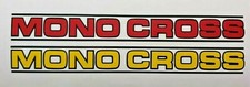 MONO CROSS decals/stickers pair Yamaha DT YZ TT XT WR motocross trials swing arm