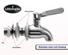 Stainless Steel Spigot - Fits Alexapure Pro, Berkey Systems, ProOne  