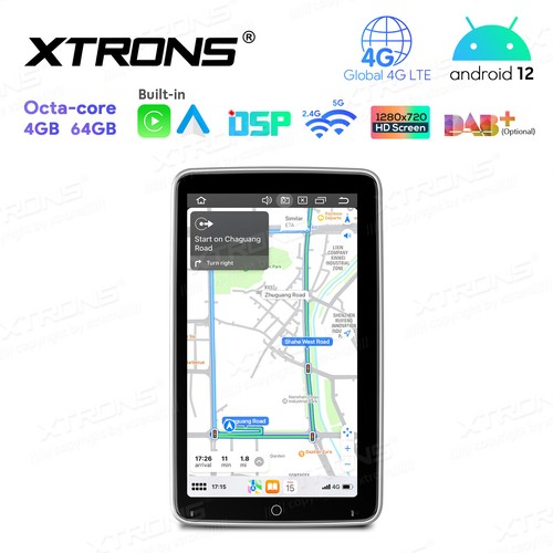 Octa Kern Android 12 Autoradio 2 Din 4+64G DAB+ GPS Navi DSP Universal Display - Bild 10 von 24
