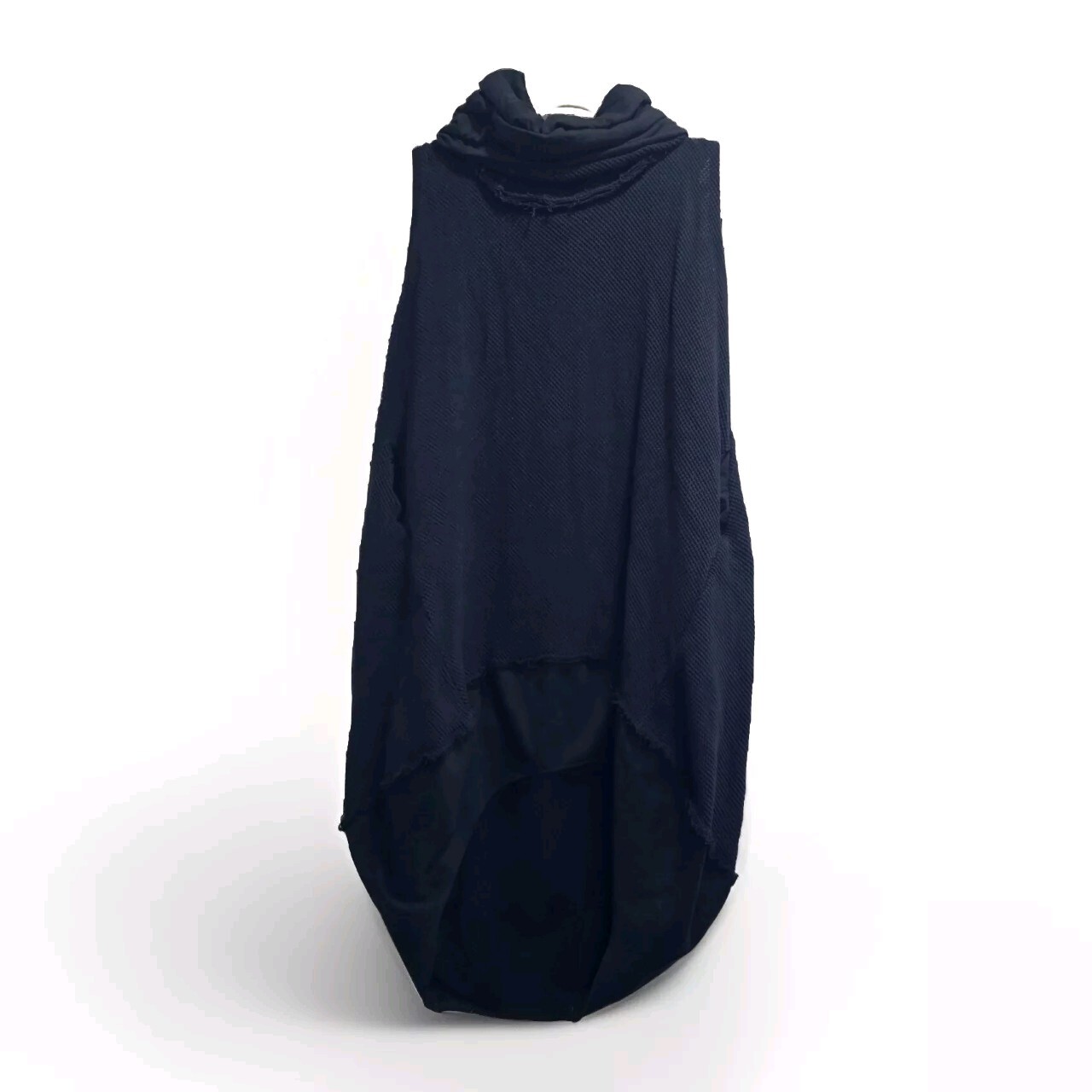 Discover the Link by Ogi Antunac & Zoran Mrvos Black Mixed Media Lagenlook Dress for Effortless Style and Comfort