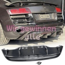 CARBON HECKDIFFUSOR FÜR AUDI R8 V8 V10 10-15 DIFFUSOR SPOILER ANSATZ HECKSCHÜRZE