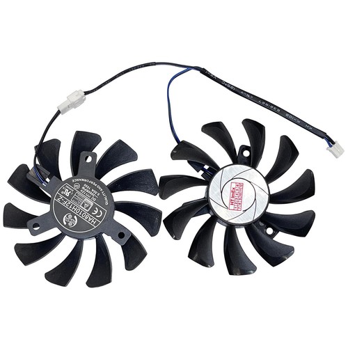 Grafikkarte Lüfter Kühler FAN 75mm 2-PIN cooler MSI Geforce GTX 1050Ti 4GT OC - Afbeelding 2 van 6