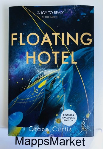 SIGNED Floating Hotel by Grace Curtis 1/1 WATERSTONES (2024, Hardcover) SPRAYED - Picture 5 of 19