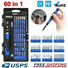60X Computer Repair Kit Set Tool Laptop PC Precision Screwdriver Torx Smartphone