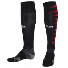 Image of AC Milan Home Black Football Socks 2020/21 BNIB Puma XL UK Adult 12-14