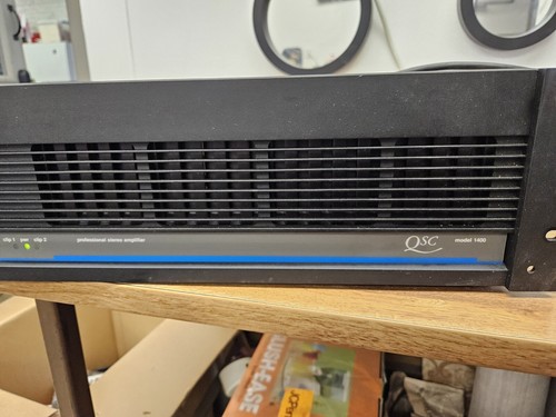 QSC Model 1400 Two-Channel Professional Stereo Amplifier