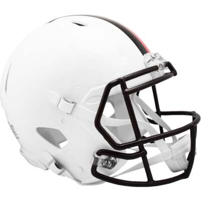 Cleveland Browns White Alternate Riddell Speed Authentic Football Helmet