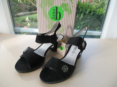 Bama Damen Sandalette Schwarz Gr. 38 Neu Pumps Sandalen Absatzschuhe 