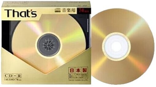 その他 TAIYO YUDEN CDR74WY50BN TAIYO YUDEN Blank CDR for Audio Music 80min Gold Label 5pcs | eBay