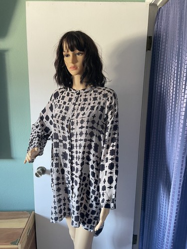 Túnica HUMANOID 100% seda S-L gris de gran tamaño dos bolsillos - Imagen 2 de 11