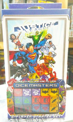 DICE MASTERS JUSTICE LEAGUE 2 PLAYER STARTER SET Brand New *Factory Sealed*