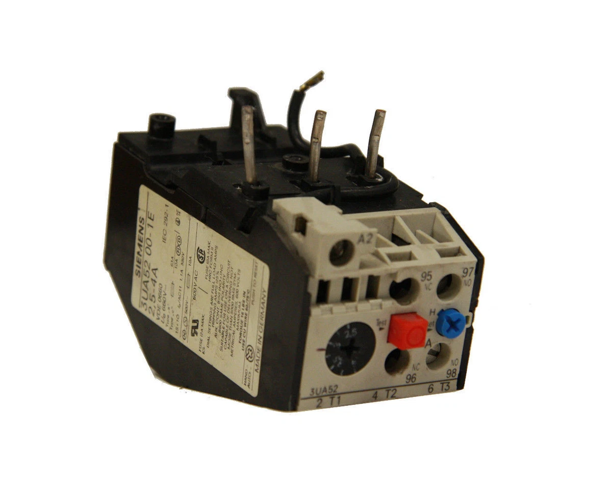 Siemens 3UA52 002C Overload Relay 1625A 600V AC, 40 OFF