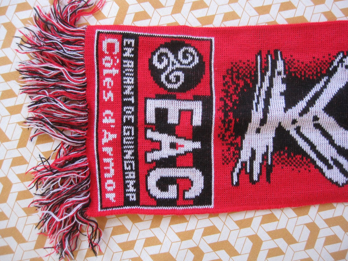 écharpe KOP ROUGE GUINGAMP supporter vintage scarf sciarpa