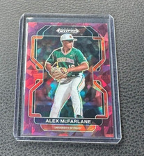 2022 Prizm Draft Picks Alex McFarlane Burgundy Cracked Ice Prizm 13/23