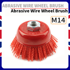 75mm Nylon Abrasive Wire Brush Polishing Wheel For Angle Grinder Rotary Tool UK