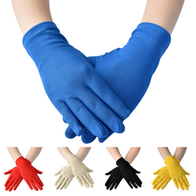 Women Milk Silk  Gloves Driving Work Household Gloves Serving Waiters Mittens