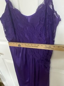 Vintage Purple Cascading Lace Gothic Sexy Sheer Lingerie M