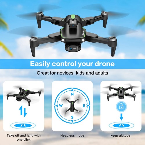 Vilinice 4K Camera Drone Dual HD Cameras 90° Adjustable Lens Brushless Motor - Picture 4 of 24