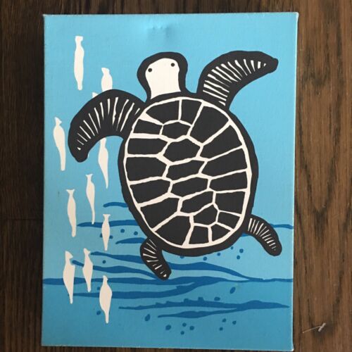 Par de impresiones decorativas de safari Wee Gallery con descuento. Tortuga Caballo de Mar RARA - Imagen 3 de 6