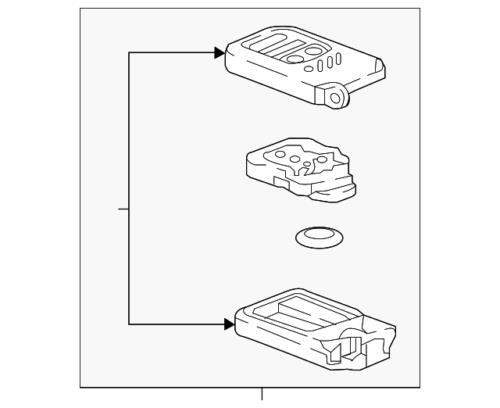 Conjunto de llavero de entrada para Honda (N/P 72147-TVA-A11)