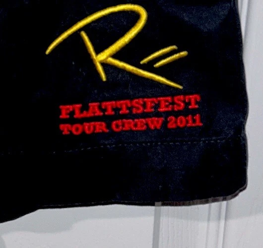 Pantalones cortos negros Dickies para mujer Rascal Flattsfest Tour Crew 2011 talla 8 ajuste BF Foto 2 de 4