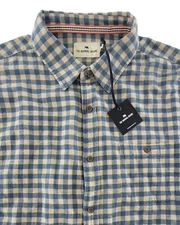 The Normal Brand Stephen Khaki Plaid Mens 2XL Lightweight Flannel Button Up NWT