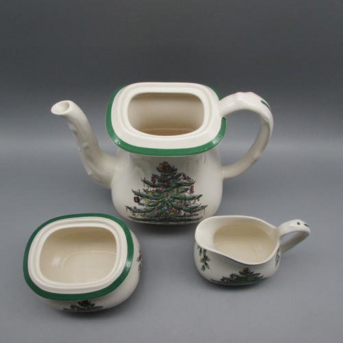 Juego de café Spode England árbol de Navidad 3 piezas - Imagen 2 de 7